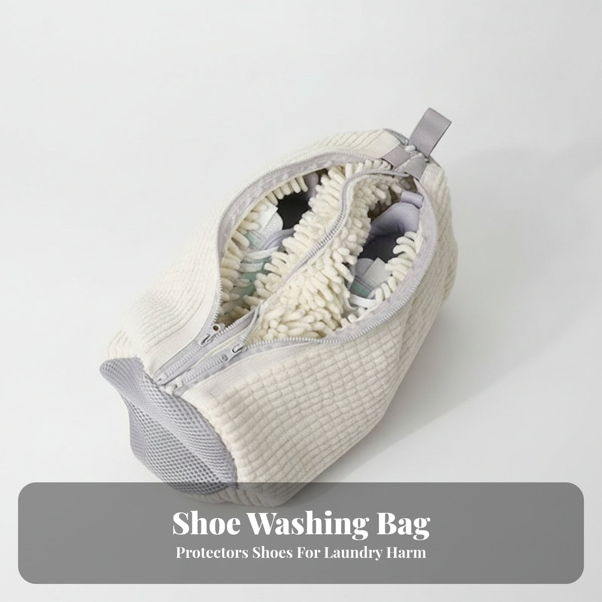 Cylindrical Two-Sided Sided Shoe Organizer Collapsible Divided Shoe Bag Travel-Friendly for Closet