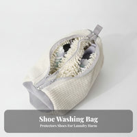 Cylindrical Two-Sided Sided Shoe Organizer Collapsible Divided Shoe Bag Travel-Friendly for Closet