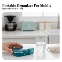 Weekly medication Sorter Large Capacity medication Container Portable Design for Seniors