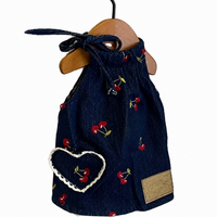 Dog Clothes, Dog Wear, Denim Dress, For Small Dogs, Retro Pattern, Weekend Outing, Spring & Summer