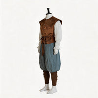 Medieval Pirate Cosplay Shirt Set for Renaissance Costume