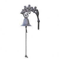 Cast Iron Bell Outdoor Use Rustic Hanging Bell Antique Finish for Garden
