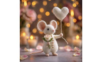 Wool Felt Romantic Gift Needle Felted Versatile Decor for Collectors