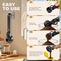 8 Pieces Espresso Accessories Set with Tamping Station Cleaning Brush Dosing Funnel Puck Screen Scoop-leveler Organizer Suitable for Coffee Enthusiasts Home Organization
