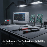 100:1 Attenuation High-Voltage Test Lead 2 kV Rated Oscilloscope Test Lead 2000V Rating Electronic Test Gear BNC Connector