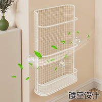Wall-Mounted Umbrella Storage Rack with Drip Tray, No Drilling, for Long Handle Umbrellas