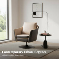 Minimalist Design Curved rear Armchair Modern aesthetic Lounge Chair Sturdy Construction Seating Furniture Soft padding for Business Owners, Interior Designers, Reception Area, Office, Lobby, Study Room