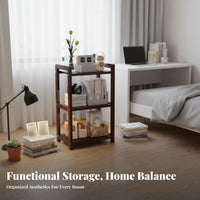 Multi-Tier exposed Shelving multi-tier Space-Saving Display Rack Sturdy Construction
