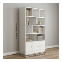 Multi-Tier Display Cabinet Sturdy Construction for Living Room, Study