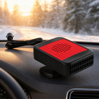 Quick Defrosting 12V Car Heater 200W Portable Car Heater Compact Dashboard Defogger Insert-Information Drivers, Winter Driving