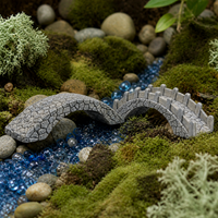 Miniature Forest Landscape Stone Bridge for Terrarium Aquarium Decor