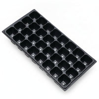 10 Pieces Seedling Tray Compartmented Starting Tray Black for Growers, Gardeners