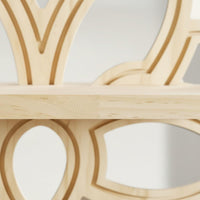 Lotus Wall Shelf Easy Installation Carved Lotus Flower Shelf Decorative Display