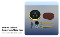 5 Pieces Electric Drill Angle Sand Er Adapter Set Versatile Use Drill Cutting Machine Converter Kit Sand Er Conversion Head Kit