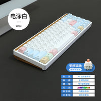 Aluminum Alloy Mechanical Keyboard 71 Keys Custom Hot-Swappable 75% Aluminum Case CNC
