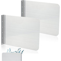 2-Pack Wall-Mounted Sink Splash Guard Metal Side Splash Shield
