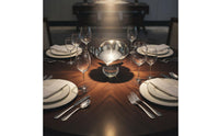 High-End Design Crystal Base Fruit Bowl Polished Finish Metal Pedestal Bowl Multi-Functional House Decoration for Dining Table
