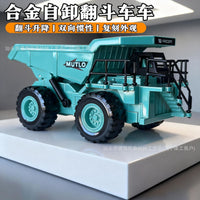 加大版合金惯性仿真矿山工程车翻斗车仿真矿山采矿卡车男孩玩具车