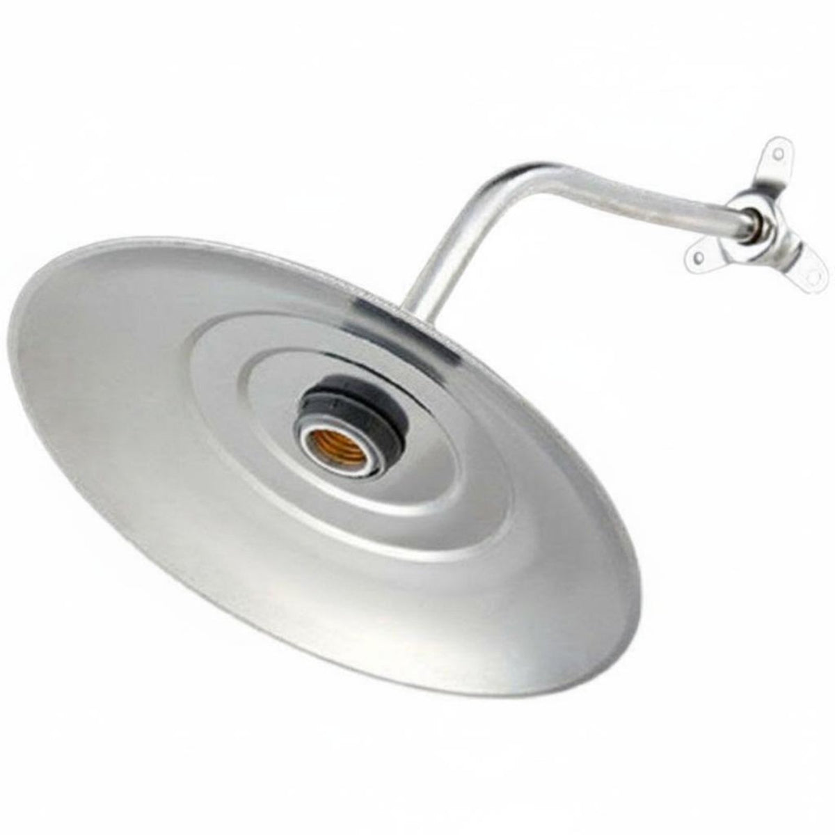 Waterproof Stainless Steel Lampshade Rust-Proof E27 Pole Light Fixture Weather-Resistant for Courtyard, Garden, Pathway