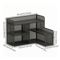 Space-Saving Corner Mug Organizer Compact Countertop Mug Organizer Sturdy Corner Storage Rack Multifunctional for Kitchen