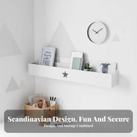 Nursery Book shelf No-Drill Installation cumulusShaped Book shelf Easy to Install