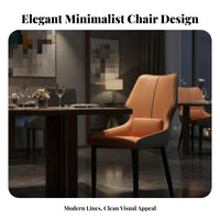 Upholstered Side Chair Padded Seat Curved supportrest Chair adaptable Use