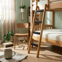4 Pieces Bunk Bed Ladder Pad with Straps Bed Ladder Cover Easy to Clean Accessory for Kids Room