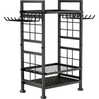 3-Tier Garden Tool Organizer, Metal Rack Holds Up to 78 Tools