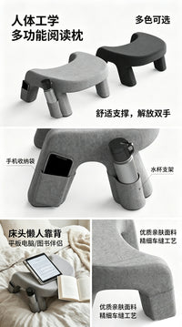 Multifunctional Reading Pillow for Bed, Kids and Adults, Gaming and Office Use
