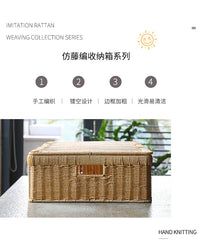 塑料藤编床底收纳箱家用抽屉式衣服储物矮整理床下扁平收纳盒