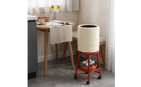 Vertical Standing Trash Bin with Shelf Compact Trash Can with Stand Space-Saving Garbage Can with Inner Inner Bin Modern for Dining Room