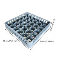 Open Top Tray Basket Reinforced Dividers Storage Item Plastic
