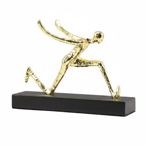 Gold Figure Vino Rack Luxury Style Abstract Vino Display Stand Home Decor for Hotel, Bar, Restaurant