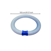 Vacuum Hose Plastic Fittings Corrugated Hose White and Blue