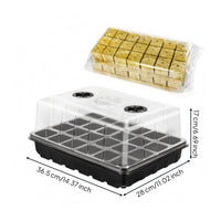 Seeds Tray with lid Vented Seeds Box Transparent Lid Propagation Dome