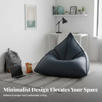Structured Lounger Lazy Sofa Padded Floor Seat Japanese Design Easy to Clean for Readers, Console Players, Perusing Nook