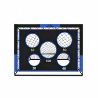 Portable Folding Soccer goals 2 in 1 Foldable Football goals Net Netting Detachable Soccer Target Net for Kids, Outdoor, Training, Backyard
