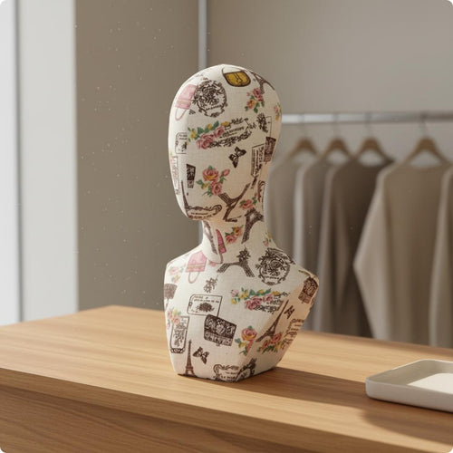Retail Display Head Decorative Fashion Head Model Easy to Clean for Stylists