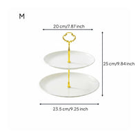 Gold Stainless Steel Dessert Stand Easy to Clean Fruit Display Stand Wobble