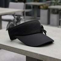 Golf Sun Visor Nylon Spandex Wide Brim Visor Lightly Textured for Women