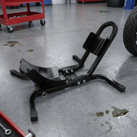Heavy-Duty Motorcycle Parking Stand Cylindrical Motorcycle Stand with Cradle Universal Powder-Coated for Workshop