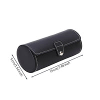 Watch Roll Portable Watch Box with 3 Slots Compact for Dresser