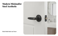 Easy Installation Interior Door Handle Lock Long-Lasting Universal Door Lever Handle Effortless Operation Ergonomic Design for Homeowners, DIY Enthusiasts, Contractors, Bathroom, Bedroom, Living Room, Office