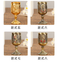 European Style Metal Luxury Retro Shot Glass