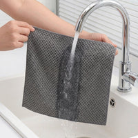Low-Shedding Microfibre Cloth and Tea Towels, 3 Pack of 30cm x 30cm Cleaning Cloths, Oil-Resistant Microfiber for Kitchen and Glass Surfaces