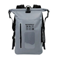 Waterproof Backpack with Roll-Top Closure Adjustable Waterproof Backpack Knapsack Splash-Proof Reinforced for Hikers, Camping
