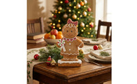 Gingerbread Man Figurine Resin Gingerbread Figurine Cute for Hosts
