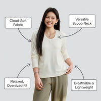 Womens Tops Long Sleeve with Round Neckline for Work and Spring, Shirts for in Sizes up to 6XL, Quilted Polyester for Casual Wear