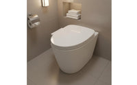 Adjustable Temperature Electric Bidet Seat Self-Cleaning Nozzle Warm Water Bidet Seat Posterior Cleansing Bathroom Fixture