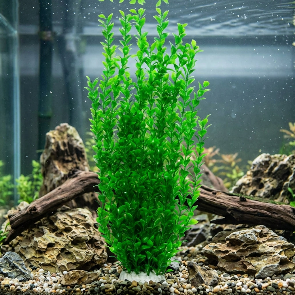 60cm Tall Aquarium Plants for Aquarium Decorations, Seaweed with Weighted Base, Low Maintenance Tall Decor for Freshwater Tanks
